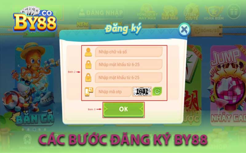 các bước đăng ký by88